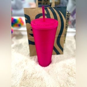 💖NEW Starbucks 2023 Studded Ruby Pink Venti Tumbler Cup